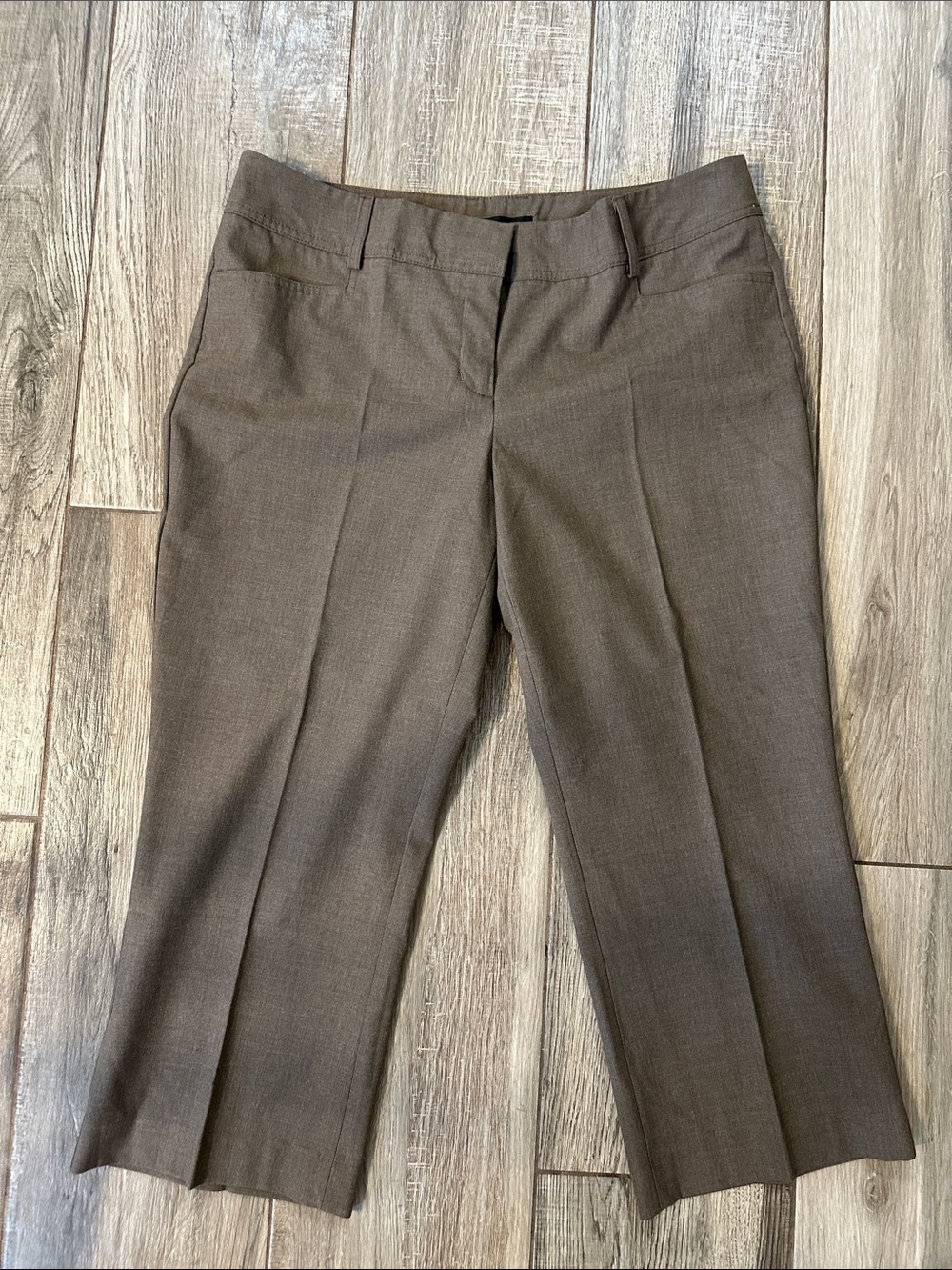 Express Brown Capri Dress Pants